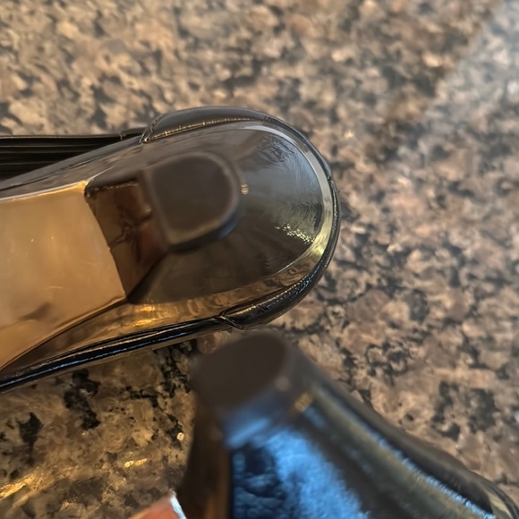 J. Renewals black and silver High Heeled Sandals EUC 8.5 - Picture 8 of 12